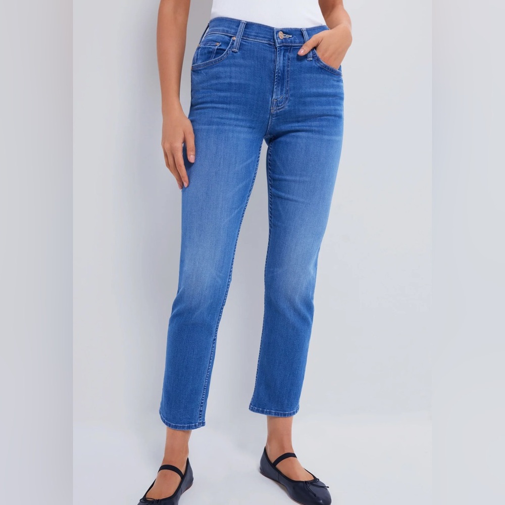 MOTHER Jeans Mid Rise Rider Ankle